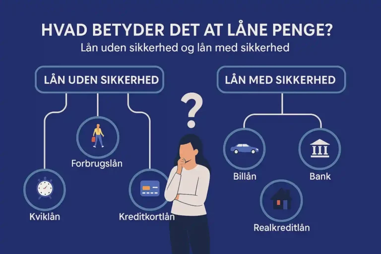hvad betyder det at låne penge?