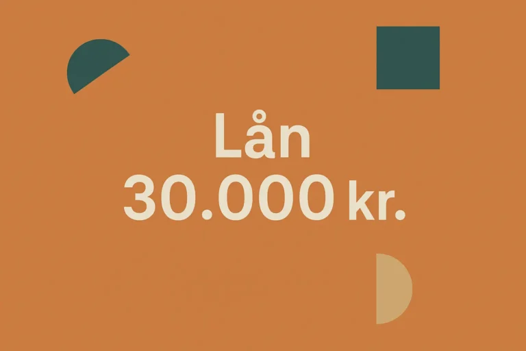 Lån 30.000 kr.