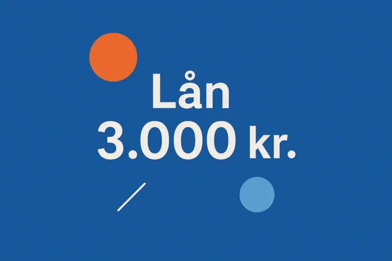 Lån 3000 kr.