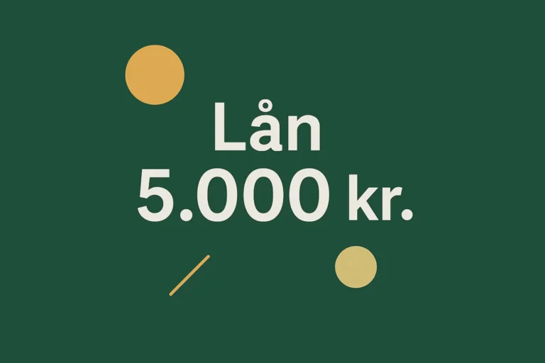 Lån 5000 kr.